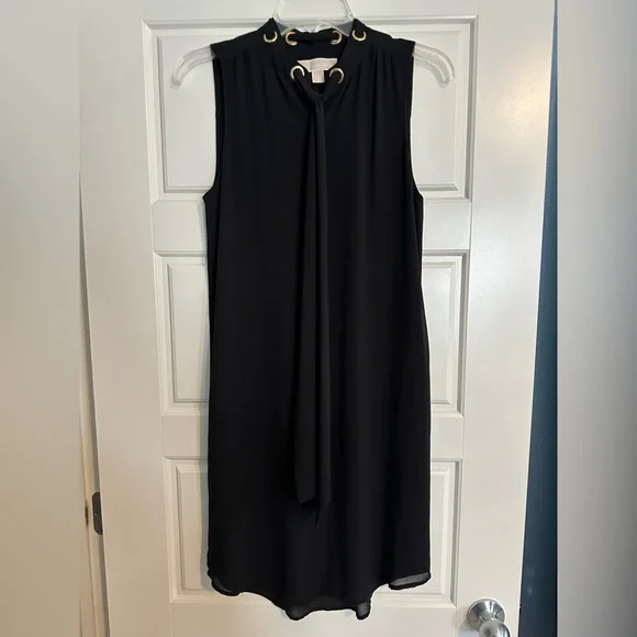 Michael Kors Black Dress with Gold Details, Size S